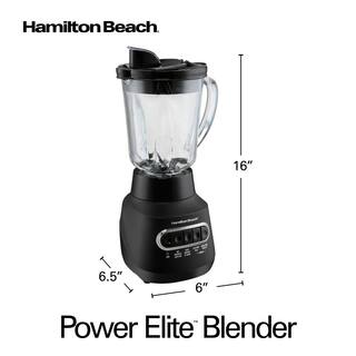 Hamilton Beach Power Elite 40 oz. 5-Speed Black Blender 58175