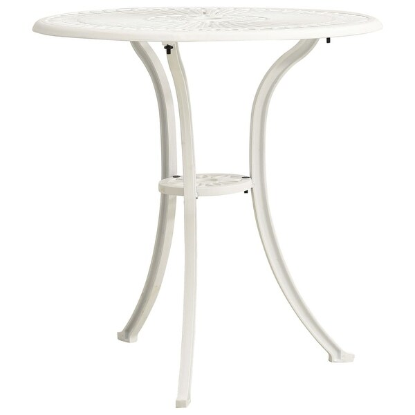 vidaXL Patio Table White 24.4