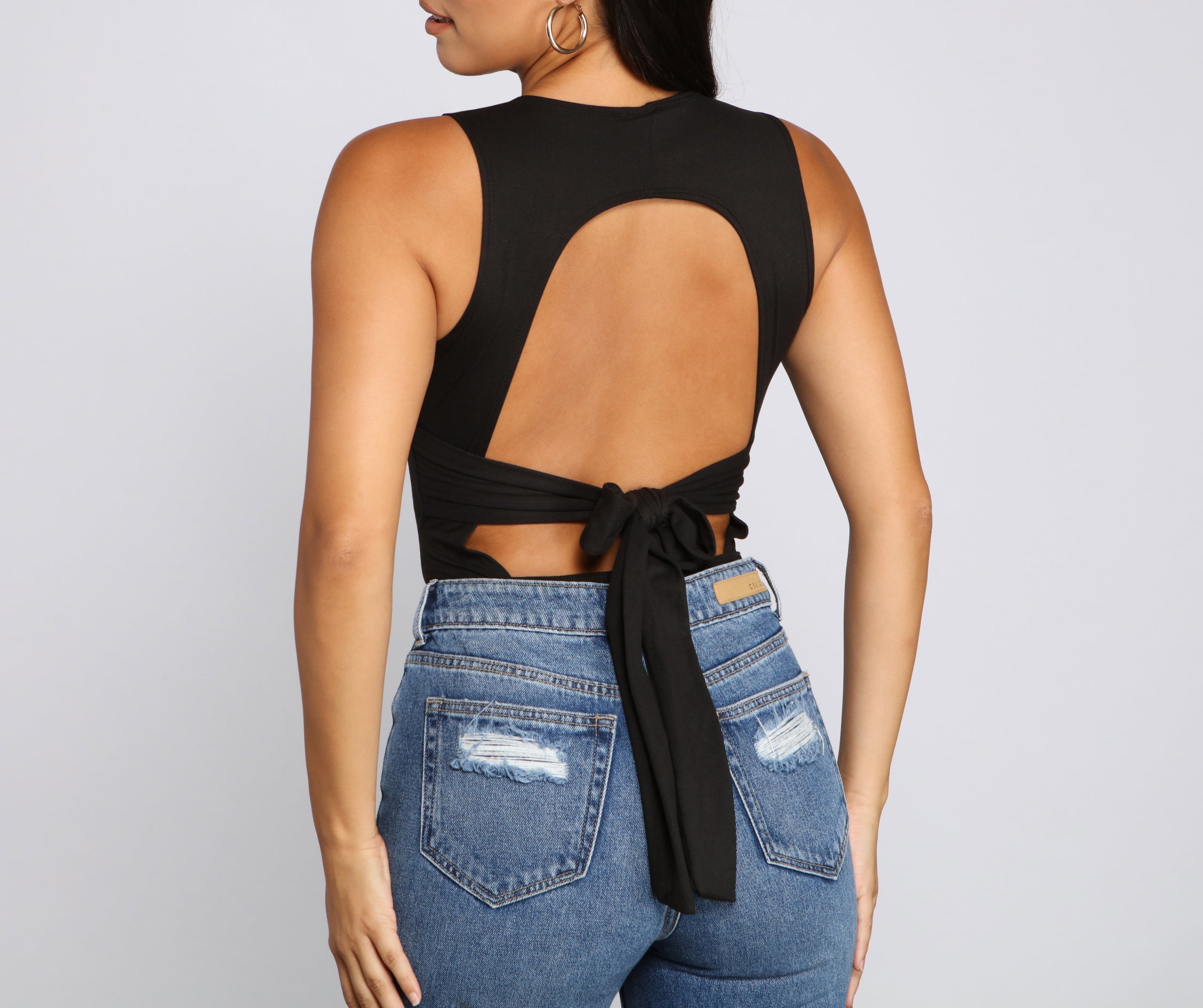 Dash Of Chic Open Back Bodysuit