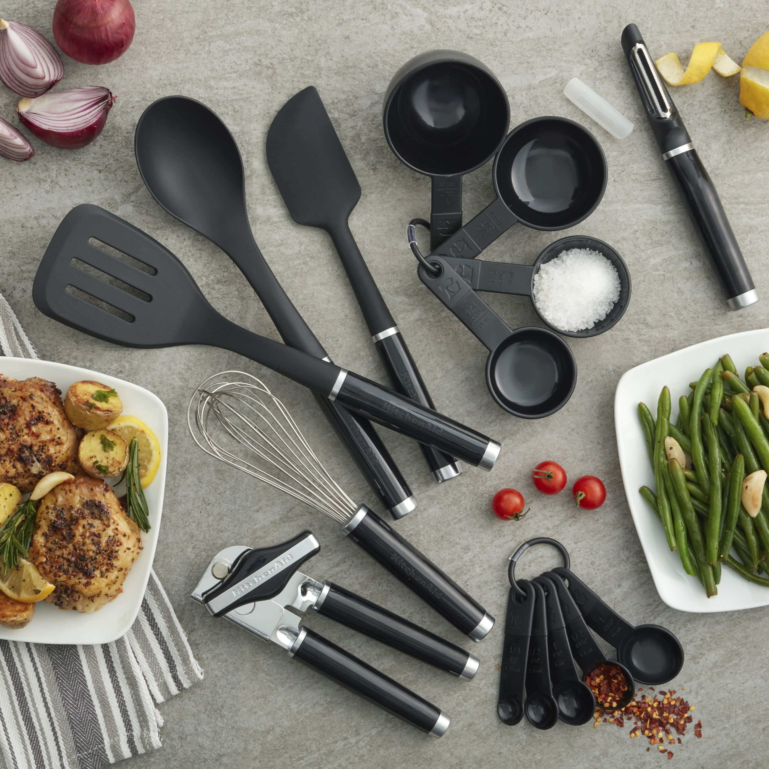 Kitchenaid 15-Piece Tool and Gadget Set in Black