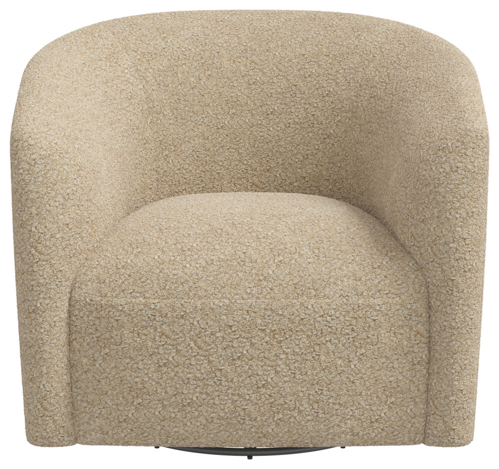 Swivel Chair  Dolly Toast   Transitional   Armchairs And Accent Chairs   by Skyline Furniture Mfg Inc  Houzz