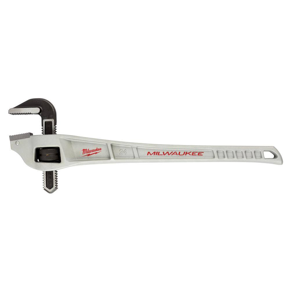 MW 24 in. Aluminum Offset Pipe Wrench with 3-12 in. Quick Adjust Copper Tubing Cutter (2-PC) 48-22-7182-48-22-4254