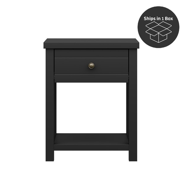 Living Essentials by Hillsdale Harmony 1-Drawer Wood Accent Table - 23.25H x 18.5W x 15.75D