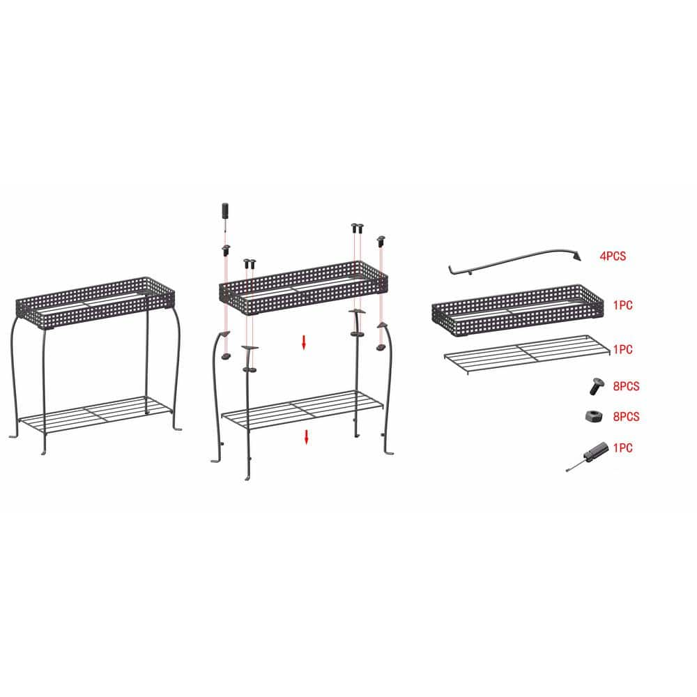 Vigoro Knock Down Rectangular Plant Stand 710055030