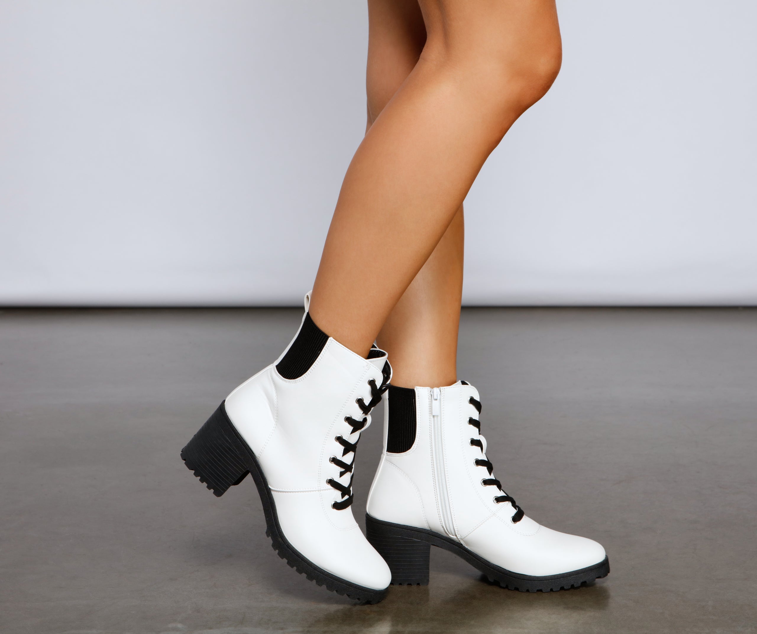 Don't Call It A Throwback Lace-Up Combat Boots