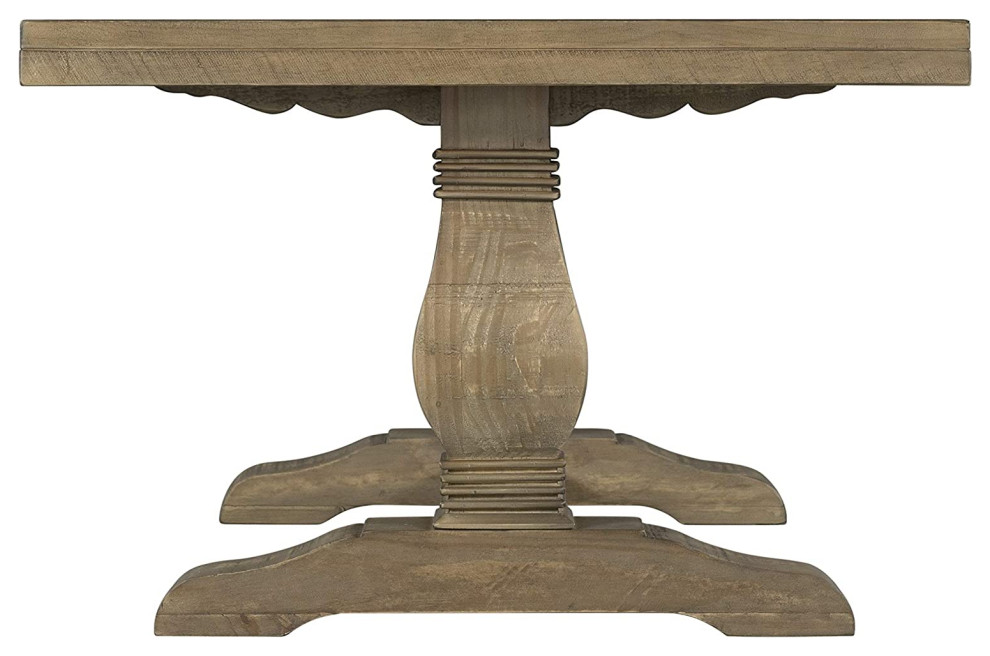 Classic Farmhouse Coffee Table  Pine Wood Construction With Baluster Legs   Contemporary   Coffee Tables   by Decor Love  Houzz