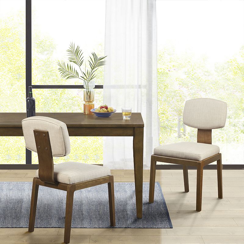 INK+IVY Lemmy Mid-Century Modern Upholstered Dining Chair 2-piece Set