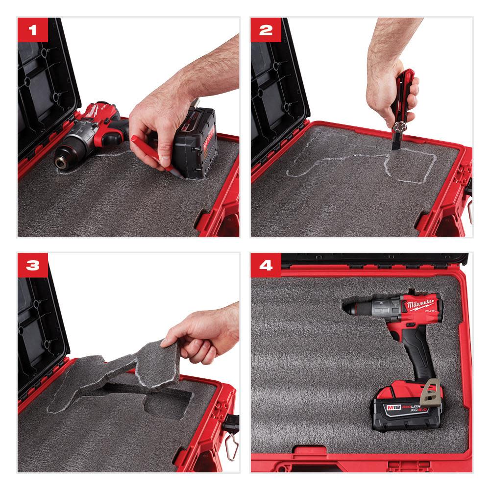 Milwaukee Customizable Foam Insert for PACKOUT™ Drawer Tool Boxes ;