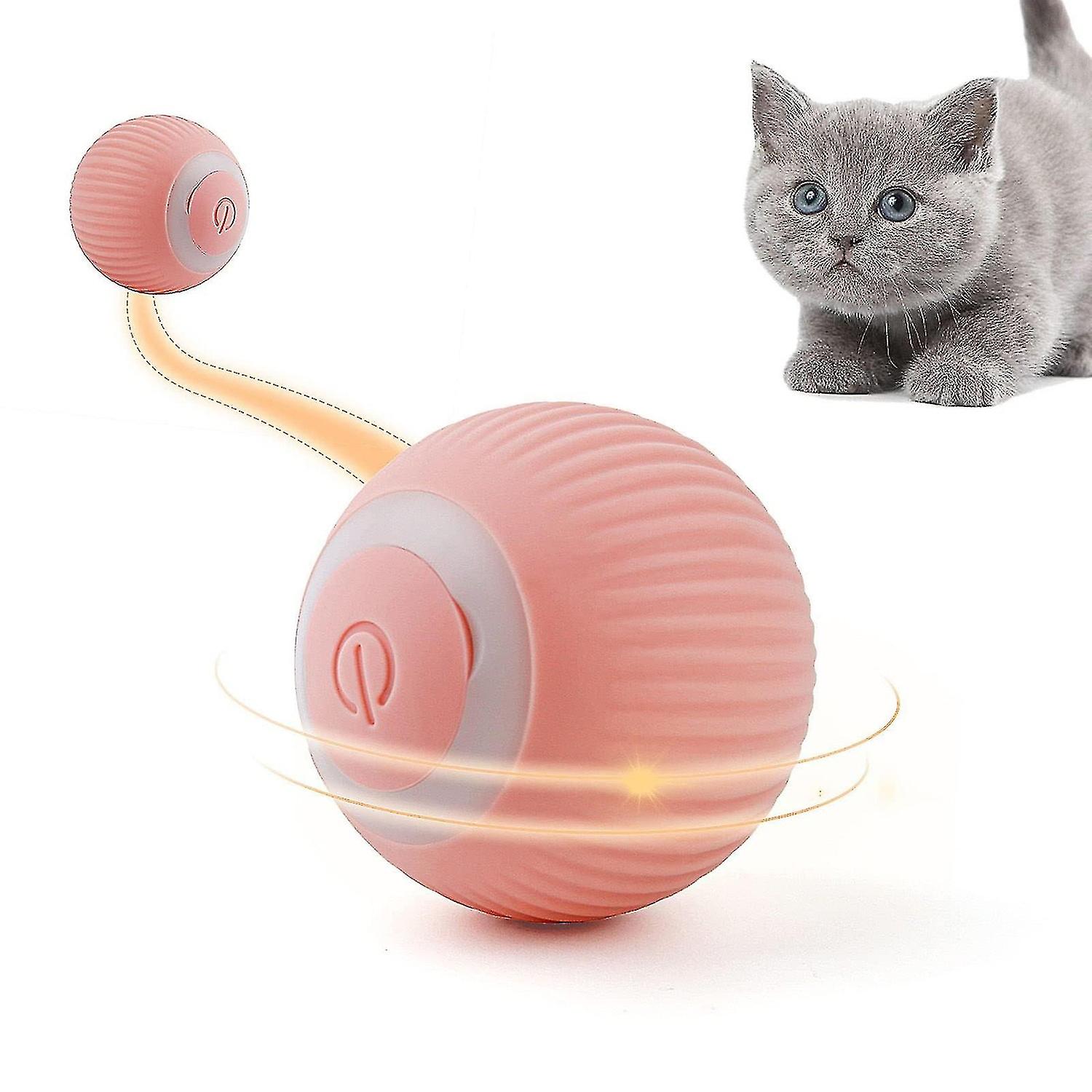 Cat Toy Electric Cat Ball With Led Light Automatic 360 Degree Rollball Interactive Cat Toy Usb Recha