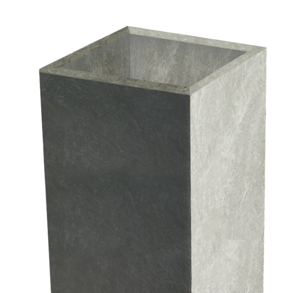 Durx litecrete Lightweight Concrete Cement Color Tall Planter Medium   11'x11'x23.6'