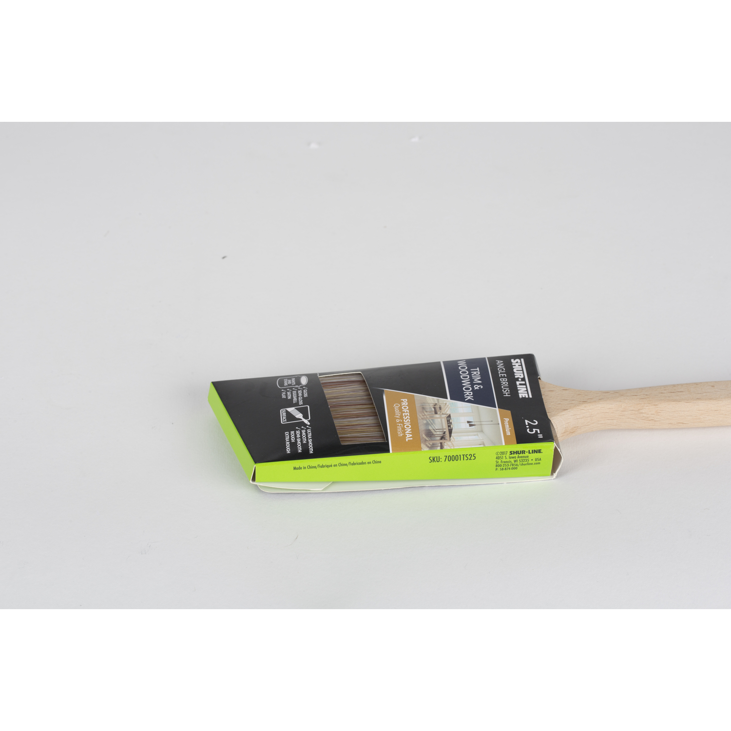 Shur-Line Wood Handle Paint Brush Angle 2-1/2 in. All Paints