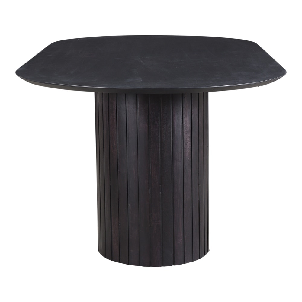 Aurelle Home Poete Solid Acacia Wood Pedestal Dining Table