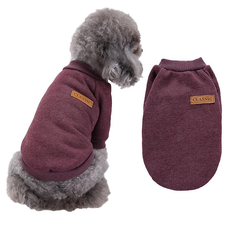 Pet Dog Clothes Dog Sweater Soft Thickening Warm Pup Dogs Shirt Winter Puppy Sweater For Dogs (brown， Xl)