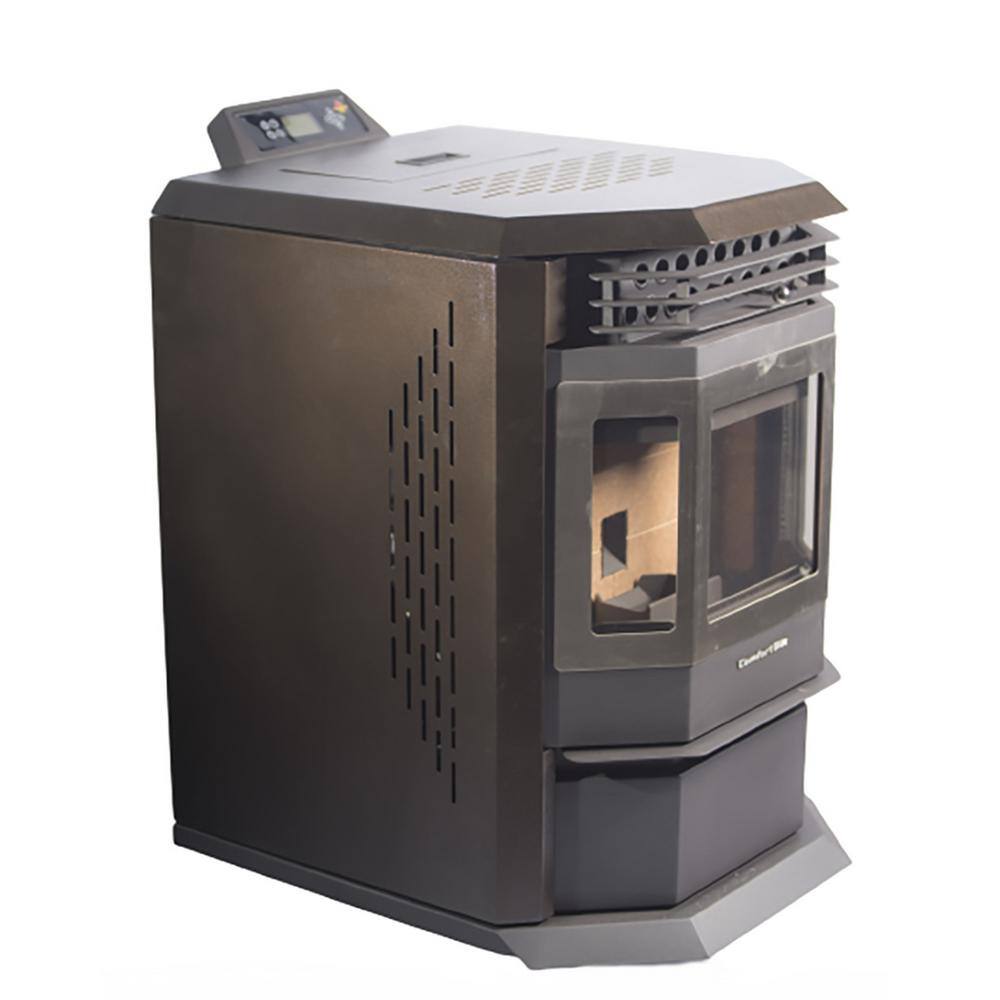 ComfortBilt HP22SS Pellet Stove 2800 sq ft EPA Certified in Brown and SS Trim HP22SS-Brown