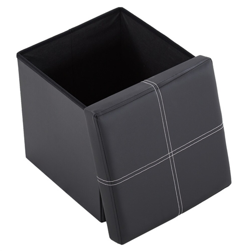 PVC MDF Foldable Storage Footstool with Anti Rust and Anti Skidding