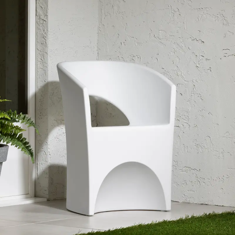 Dalya White Patio Chair - South Shore