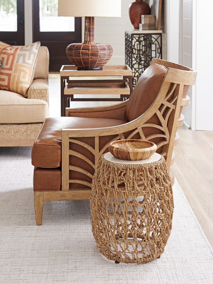 Madrid Woven Accent Table   Tropical   Side Tables And End Tables   by Lexington Home Brands  Houzz