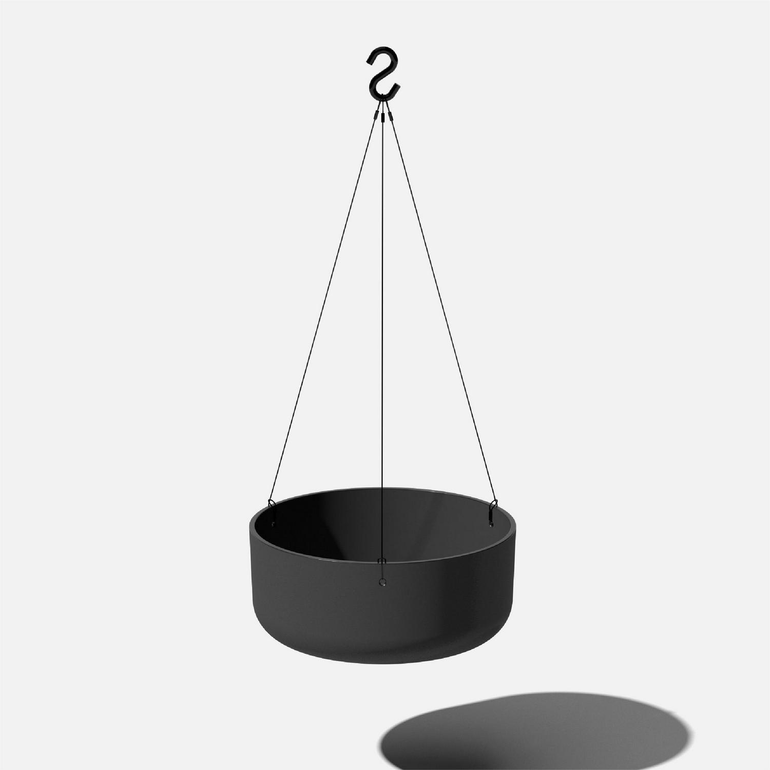 Veradek Pure Series 15 Round Hanging Planter with Crack Proof Construction