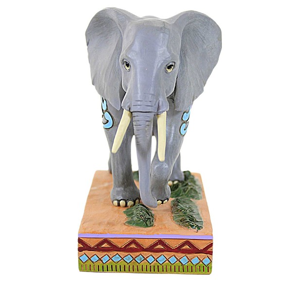 Jim Shore African Elephant One Figurine 5 25 Inches Animal Planet 6010937 Polyresin Gray