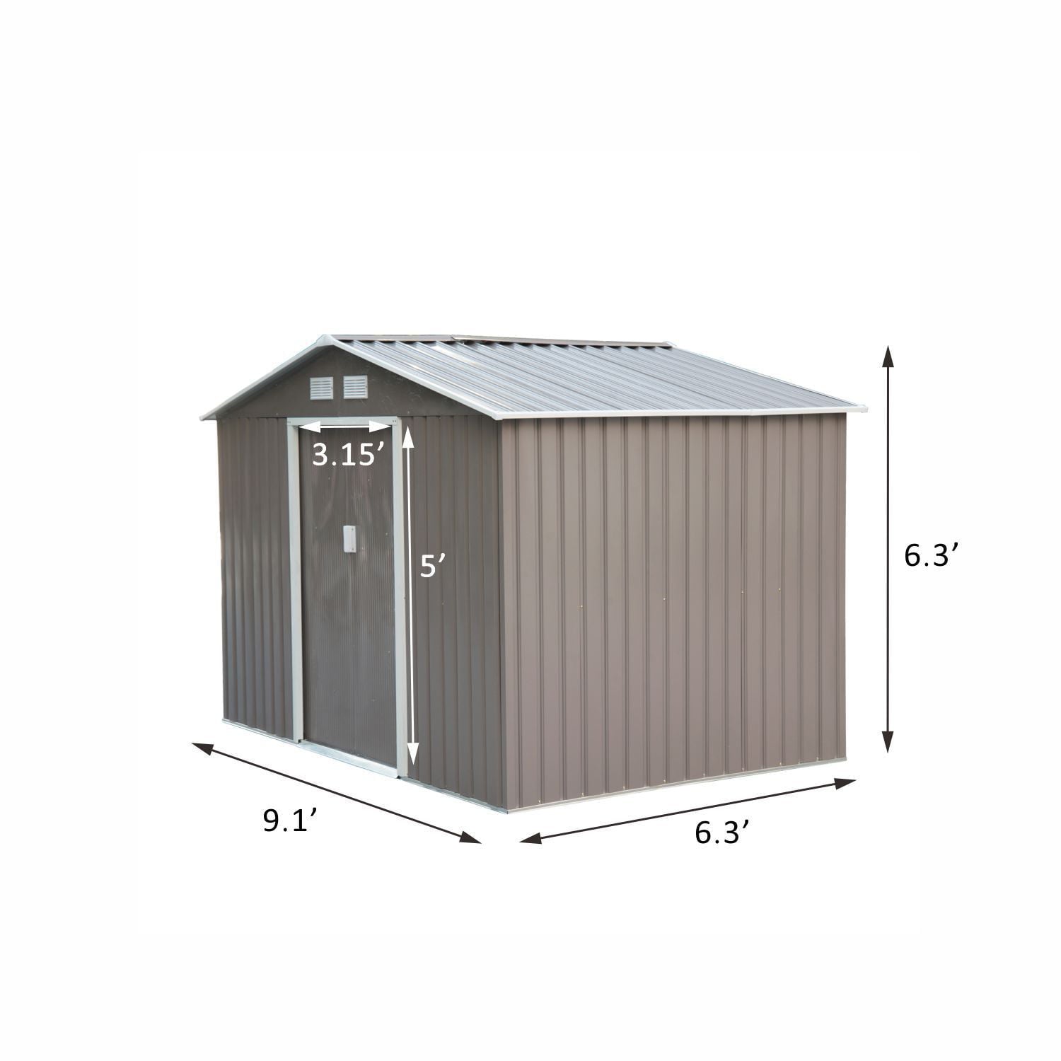 Outsunny Outdoor Metal Garden Storage Shed