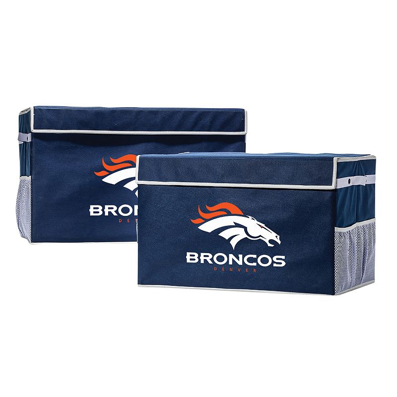 Franklin Sports Denver Broncos Large Collapsible Footlocker Storage Bin