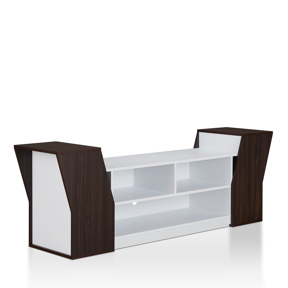 Tai Contemporary 71 inch 3 Open Shelf TV Console by Furniture of America