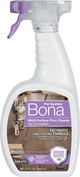 Bona Pet System Multi Surface Cat Floor Cleaner， 32-oz bottle