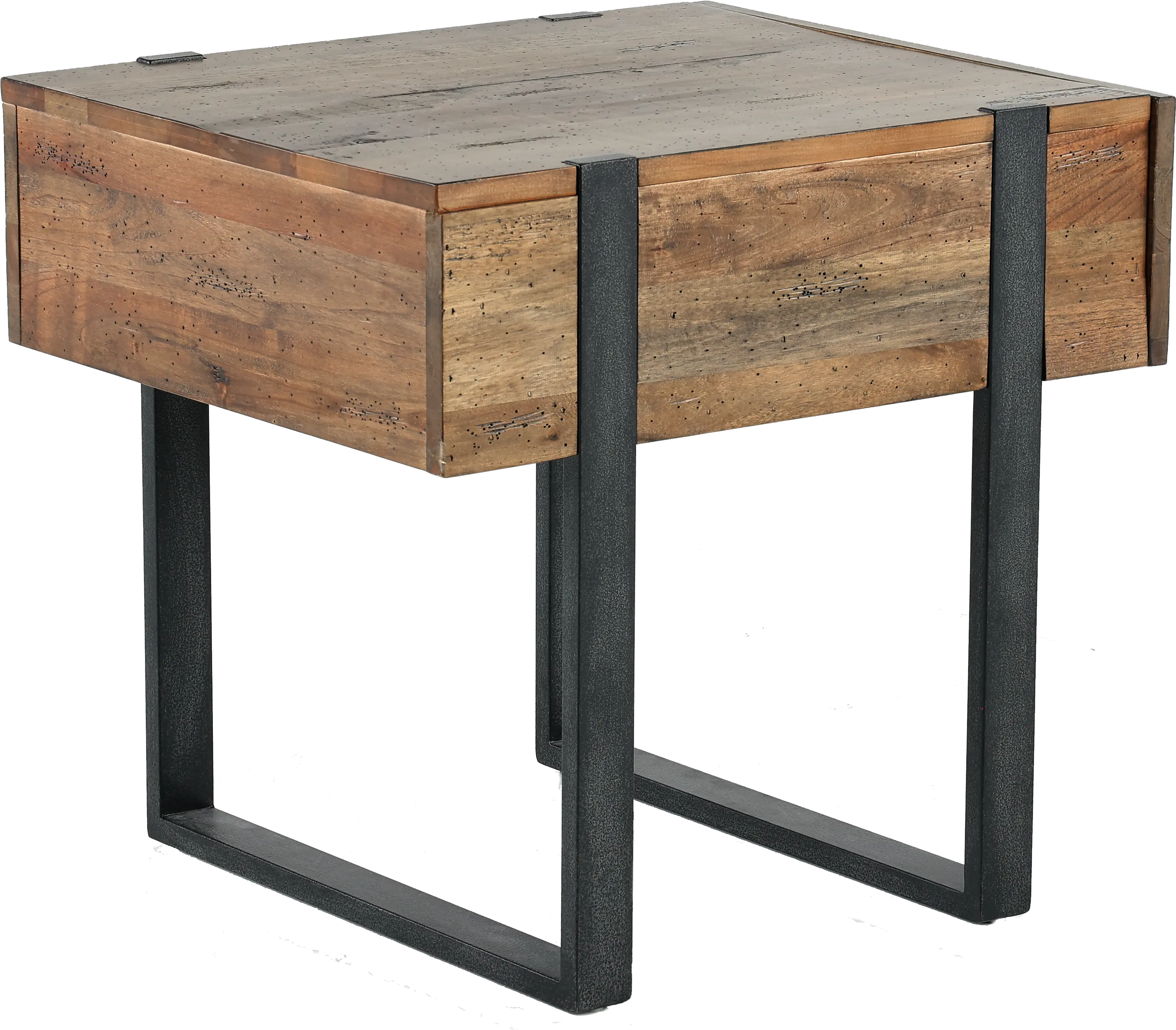 Prescott Rustic Honey Brown End Table