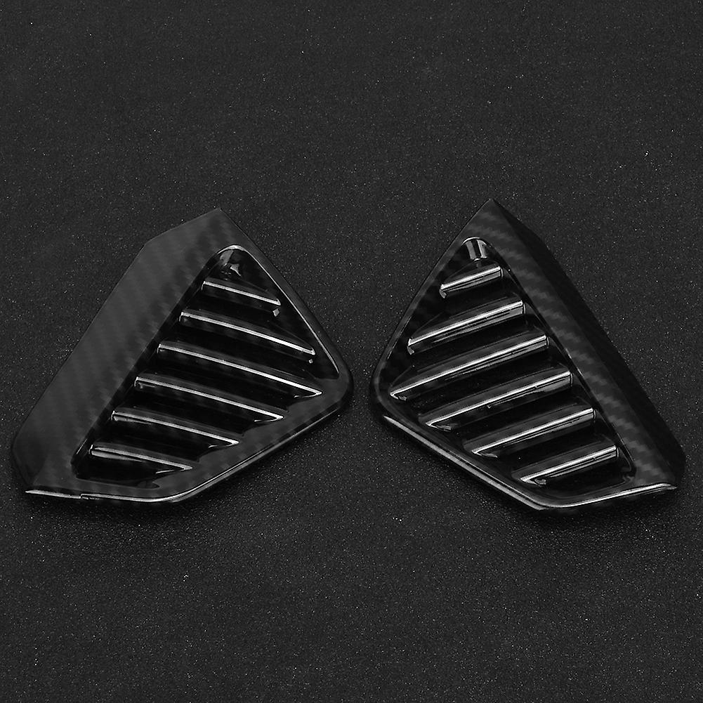 2pcs Carbon Fiber Texture Dashboard Side Air Vent Cover Fit For Mercedes Benz Gle/gls