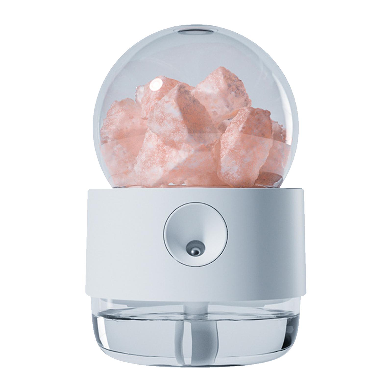 Crystal Salt Stone Humidifier Warm White Night Light 300ml Mist Humidifier Portable Quiet Usb Essential Oil Diffuser Cool Mist Air Humidifier For Desk