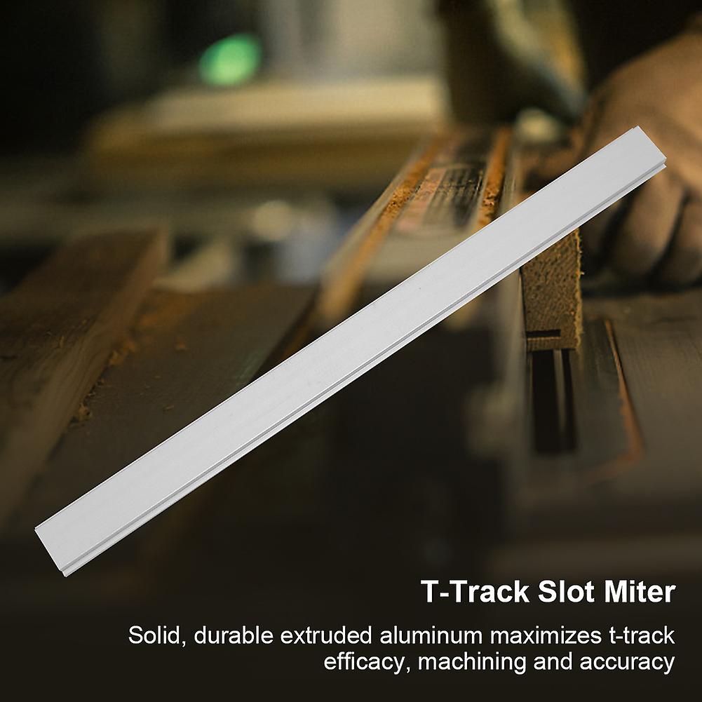 Aluminum Alloy T Track Slot Miter Non Porous Slide Slab Woodworking Carpenter Tool (200mm)