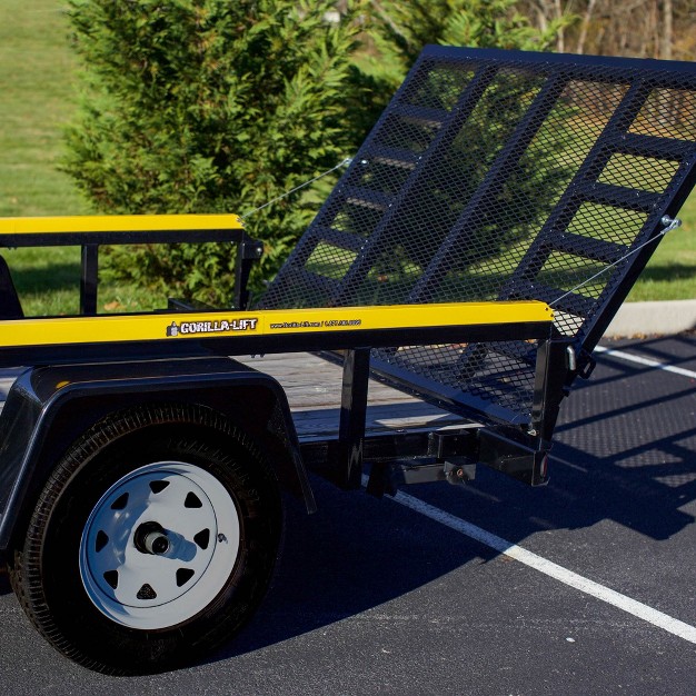 Genuine Gorilla Lift 2 Sided Tailgate Utility Trailer Gate amp Ramp Lift Assist System W one handed Operation Adjustable Lifting Force amp 300lb Capacity