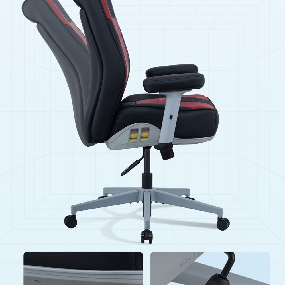 Comfortable Mid Back Office Chair Gaming Chair with Padded Armrest