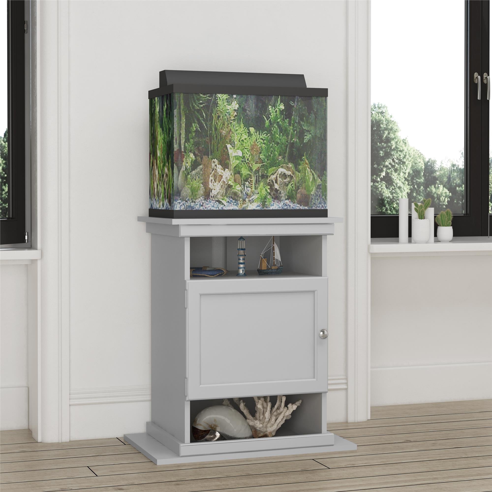 Ameriwood Home Flipper™ 10/20 Gallon Aquarium Stand， Dove Gray