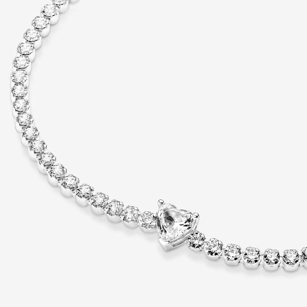 PANDORA  Sparkling Heart Tennis Bracelet