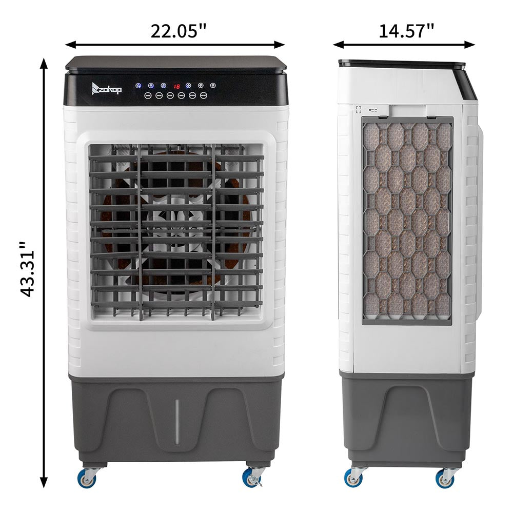 Yescom Portable Swamp Evaporative Cooler 150W 50L 2940 CFM