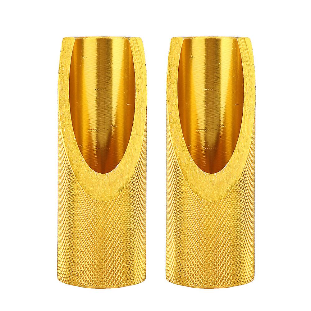 2pcs Motorcycle Aluminum Foot Pegs Footboard Replacement Fit For Honda(golden)