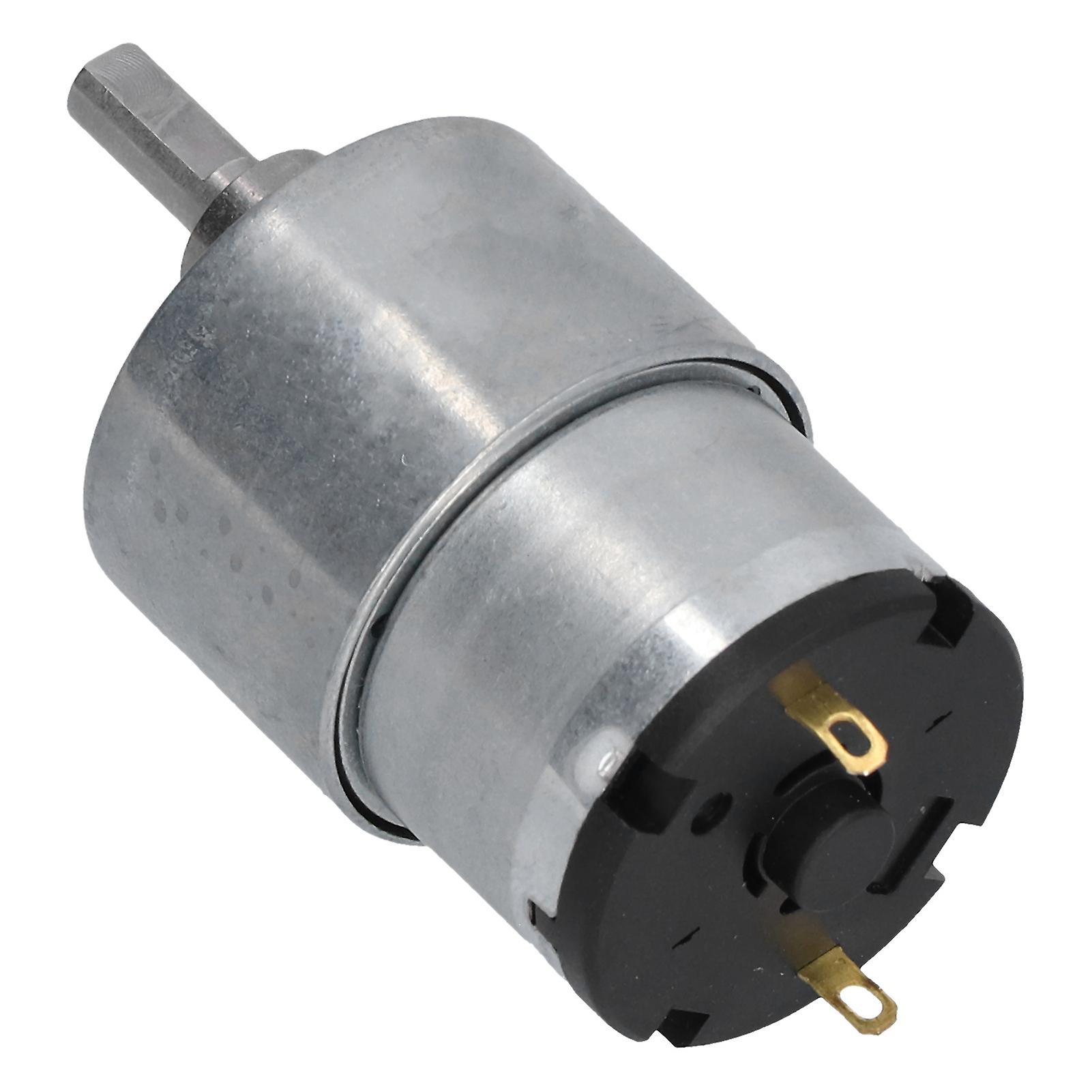 Dc 12v Gear Motor Speed Reduction Cw Ccw Copper Wire Motors With 6mm D Shaft Jgb37520600rpm