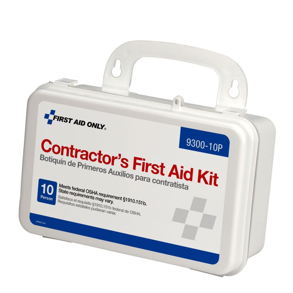 First Aid Only Contractor First Aid Kit 10 Person Plastic Case