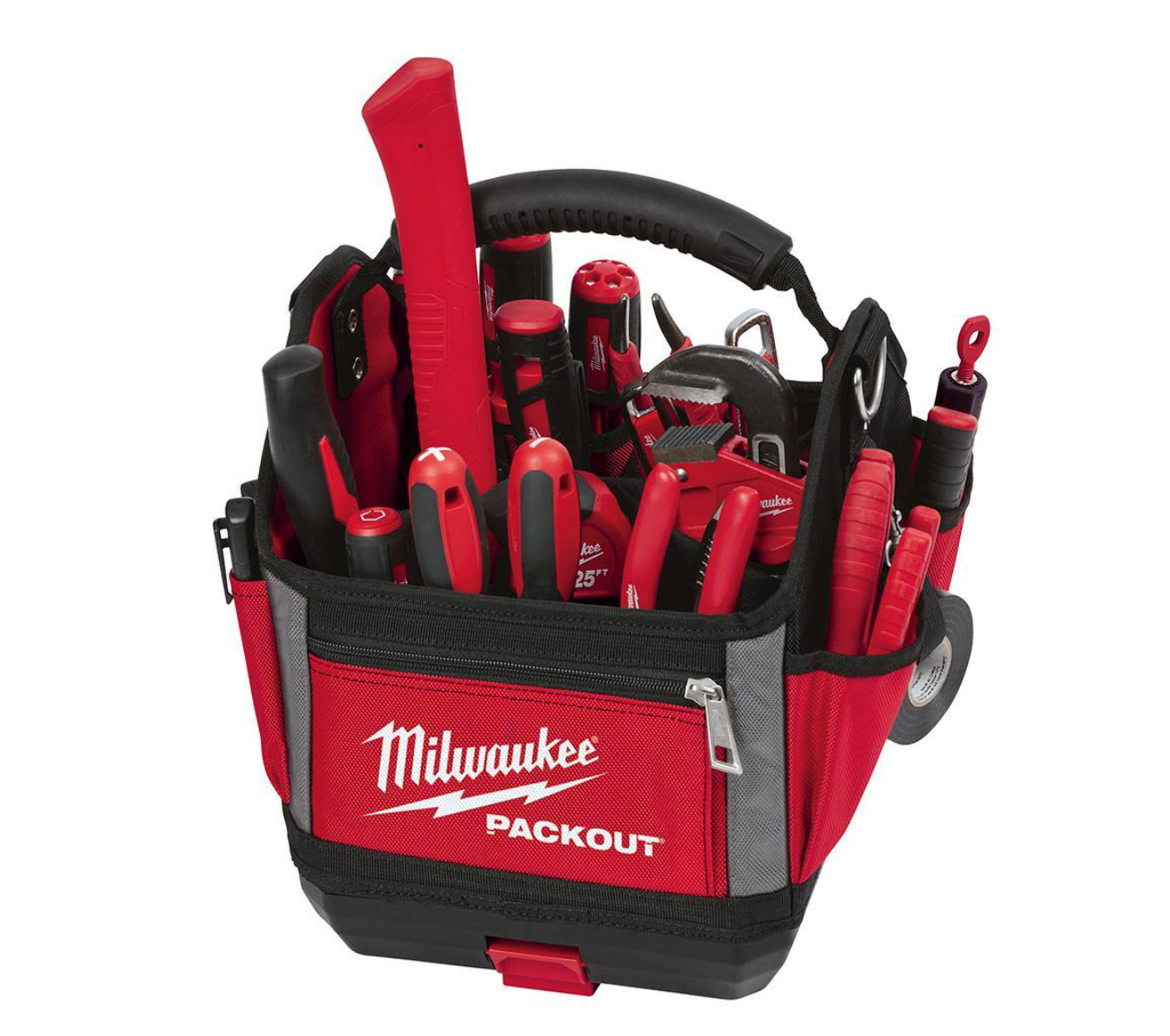 Milwaukee 48-22-8310-48-22-6625 10 in. PACKOUT Tote with 25 ft. Compact Tape Measure