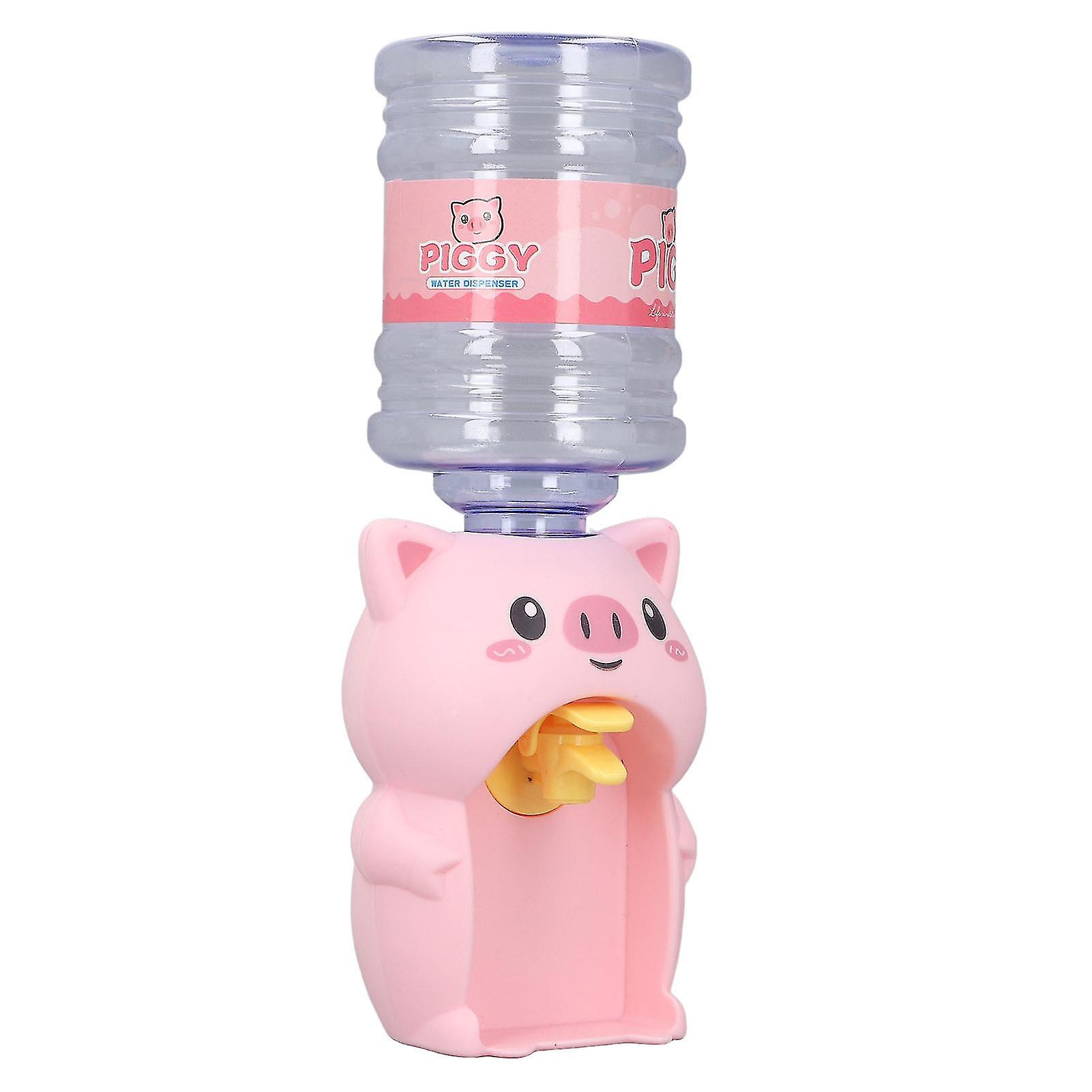 Children Water Dispenser Toy Cute Cartoon Pig Shape Design Miniature Drinking Fountain for Above 3 Years Old