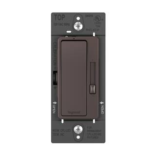 Legrand radiant 450 Watt Single Pole3-Way LEDCFLIncandescent Dimmer Dark Bronze RHCL453PDBCCV4