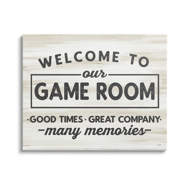 Stupell Industries Welcome To Game Room Canvas Wall Art