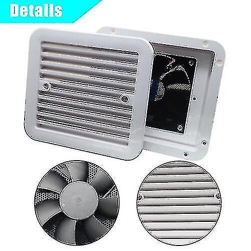 Exhaust Ventilation Fan Side Air Vent Caravan Motorhome Rv Camper Van - White