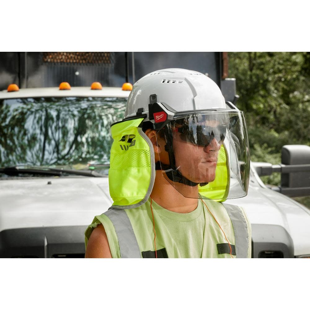 Milwaukee BOLT Full Face Shield Clear Dual Coat Lens Compatible with Milwaukee Safety Helmets and Hard Hats