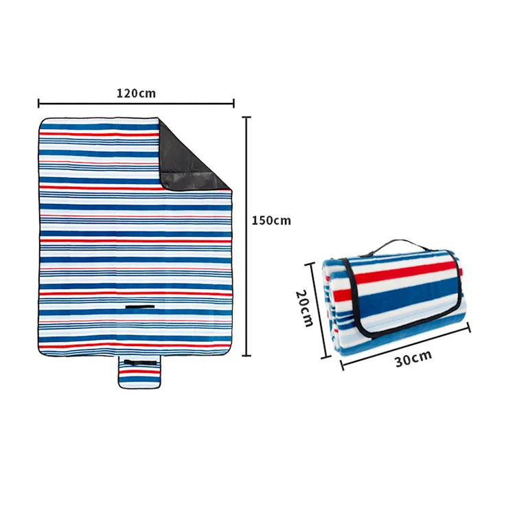 JWB 015 Customized wholesale portable hiking waterproof picnic rug outdoor camping picnic mat