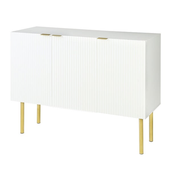 Sideboard Cabinet with Gold Metal Legs and Handles