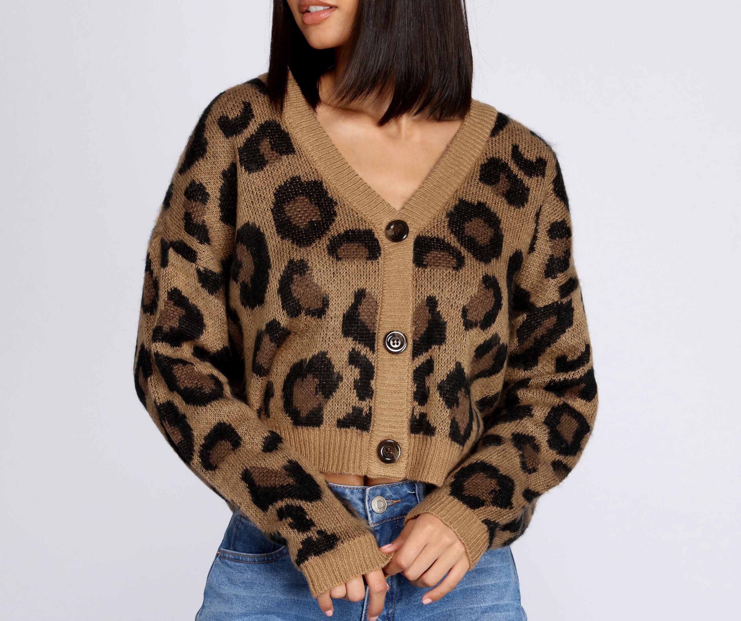 Won't Stop Leopard Print Cardigan