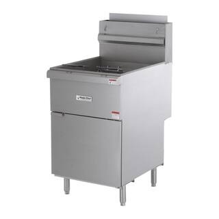 Magic Chef 52 Qt. Stainless Steel Commercial Natural Gas Fryer MCCGF70A