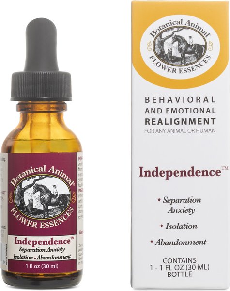 Botanical Animal Flower Essences Independence Calming Pet Supplement， 1-oz bottle